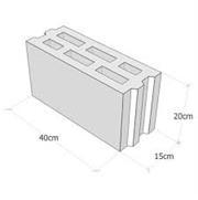 بلوک سبک سه جداره استاندارد مانا  15*20*40